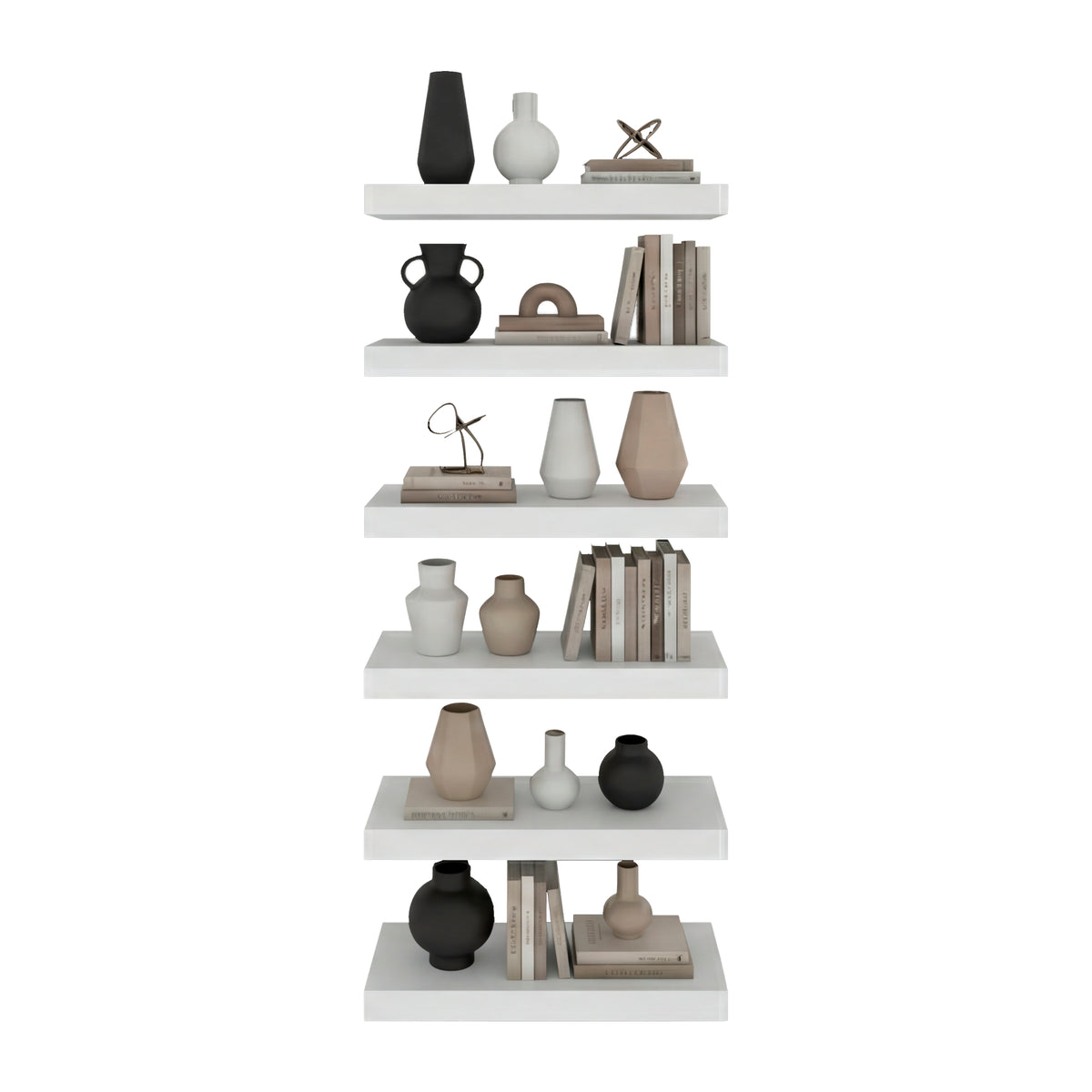 Repisa Shelf Blanco 45.1x3.8cm Flotante Rectangular
