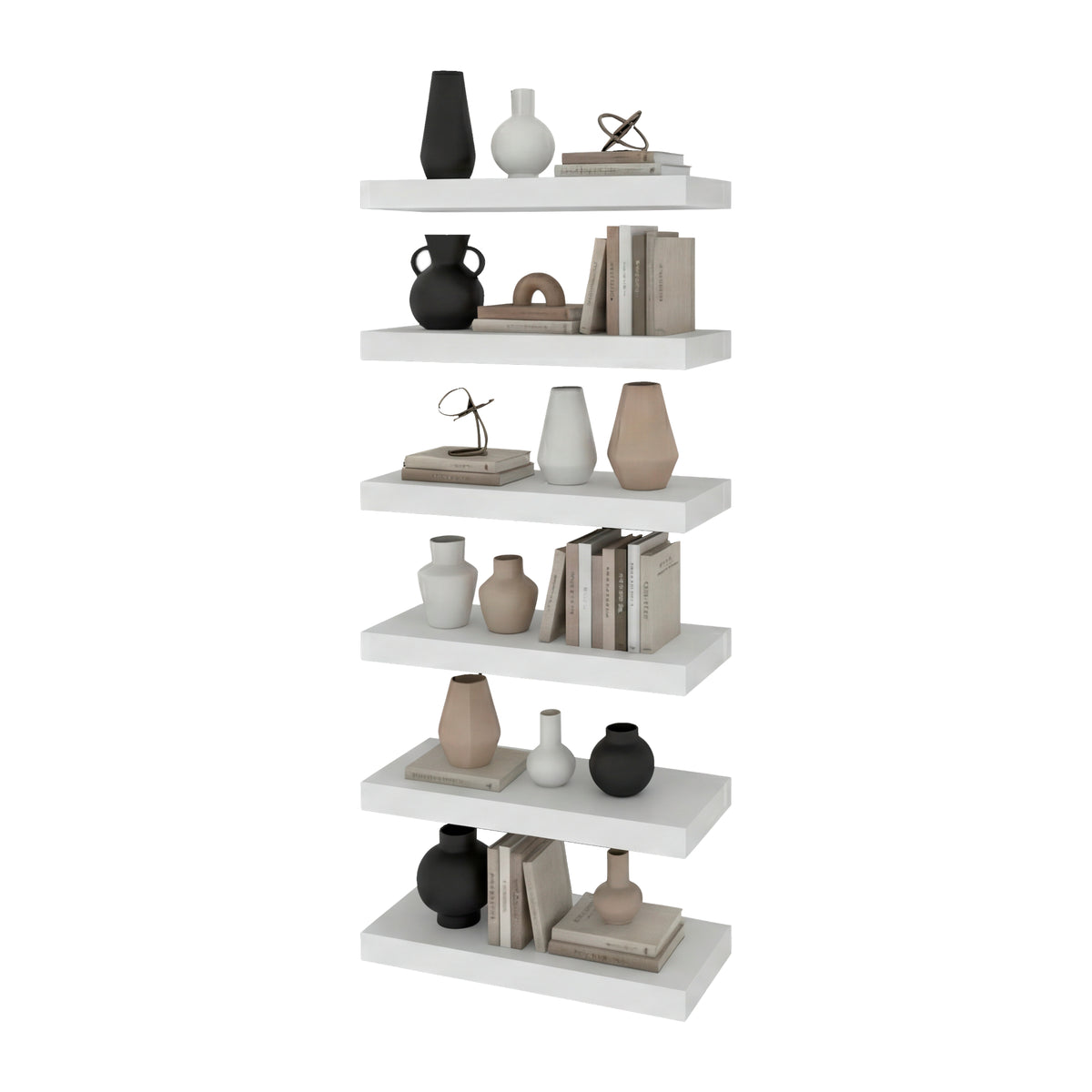 Repisa Shelf Blanco 45.1x3.8cm Flotante Rectangular