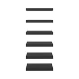 Set de 2 Repisas Shelf Wengue 45.1x3.8cm Flotante Rectangular