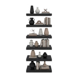 Set de 2 Repisas Shelf Wengue 45.1x3.8cm Flotante Rectangular