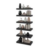 Set de 2 Repisas Shelf Wengue 45.1x3.8cm Flotante Rectangular