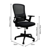 Silla de Oficina Rio Negro 53x100cm Espaldar Reclinable con Ruedas con Apoya Cabezas y con Soporte Lumbar