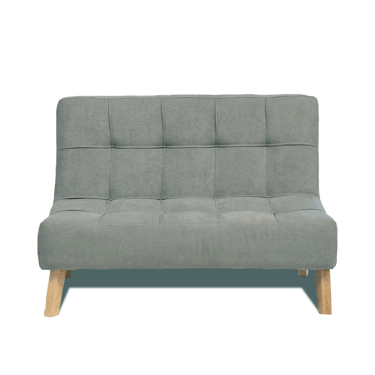 Sofá Segovia Gris 80x95cm de Dos Puestos Antifluido sin Apoya Brazos