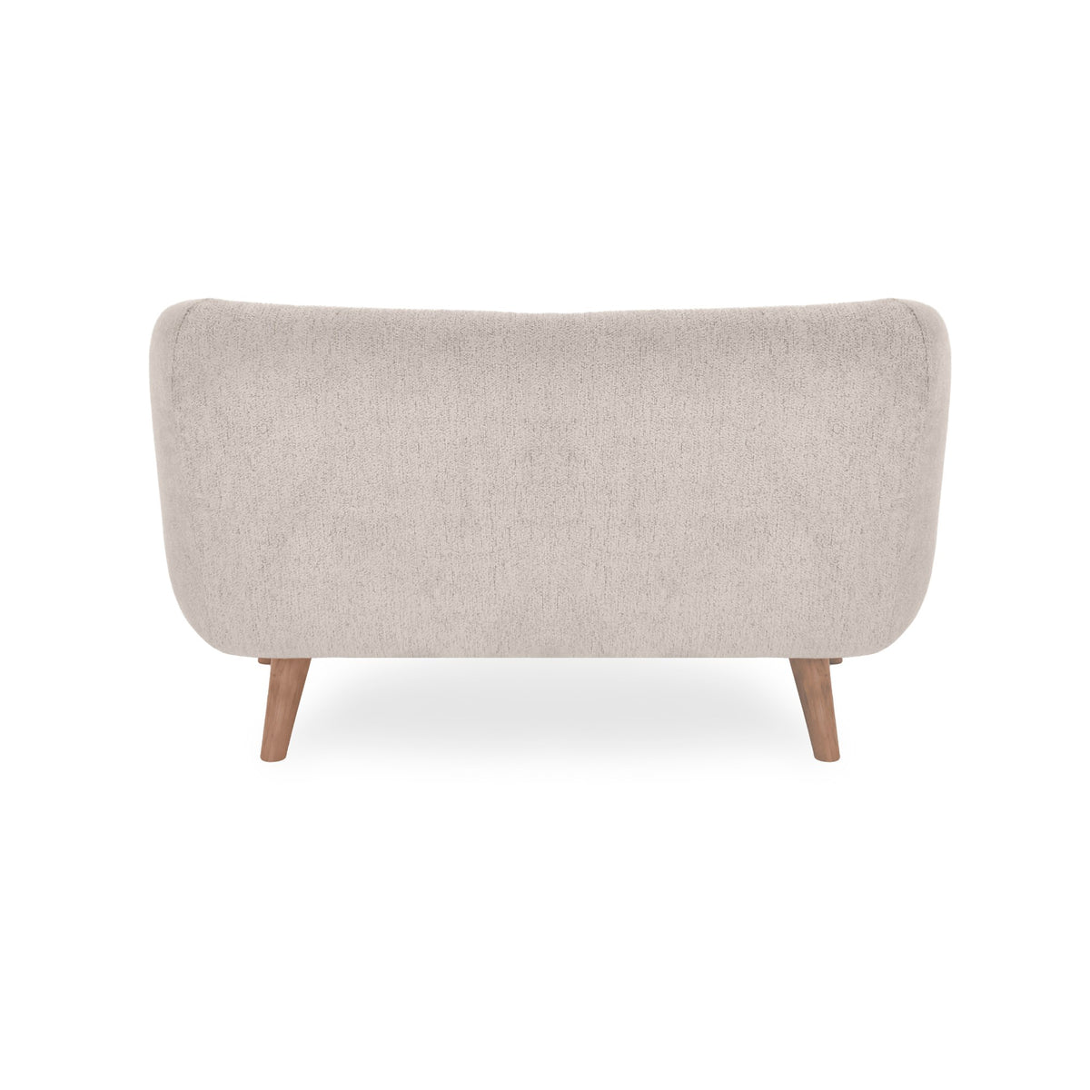 Sofá Astra Beige y Matiz Caoba 130x77cm de Dos Puestos con Apoya Brazos