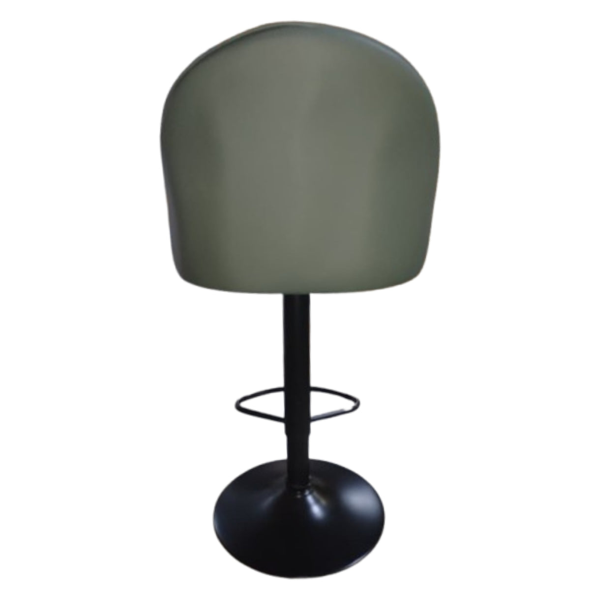 Silla Bar Milan Verde 40x84cm de Asiento Ovalado con Espaldar y sin Apoya Brazos