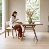 Silla de Comedor Saudi Multicolor y Matiz Caoba 58x82cm de Asiento Ovalado sin Espaldar y sin Apoya Brazos