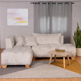 Sala Madrid Marfil 162x80cm Modular de Siete Puestos Antifluido sin Apoyabrazos