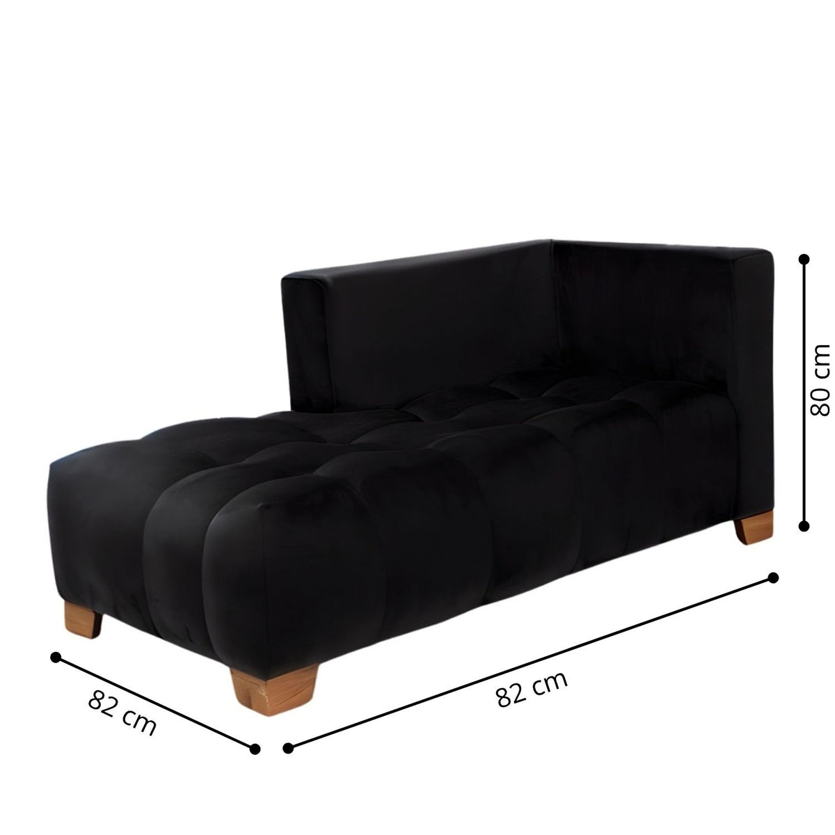 Sala Madrid Negro 162x80cm Modular de Siete Puestos Antifluido sin Apoyabrazos