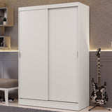 Closet Luke Blanco 120x183cm sin Espejo y con Dos Cajones