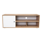 Rack de TV Noah Macadamia 120x44cm Para TV Hasta 50 Pulgadas con Un Cajón