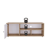 Rack de TV Noah Macadamia 120x44cm Para TV Hasta 50 Pulgadas con Un Cajón