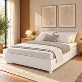 Cama Blanco 144x35cm para Colchón Doble 140 x 190 Cm