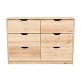 Cajonera Basilea Duna y Blanco 107.1x77.6cm de 3 Hileras con 4 Cajones