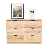 Cajonera Basilea Duna y Blanco 107.1x77.6cm de 3 Hileras con 4 Cajones