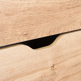 Cajonera Basilea Duna y Blanco 107.1x77.6cm de 3 Hileras con 4 Cajones