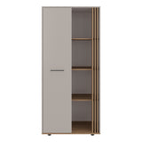 Closet Vance Fresno Europeo y Capri 80x178cm con Una Puertas y con Cuatro Entrepaños