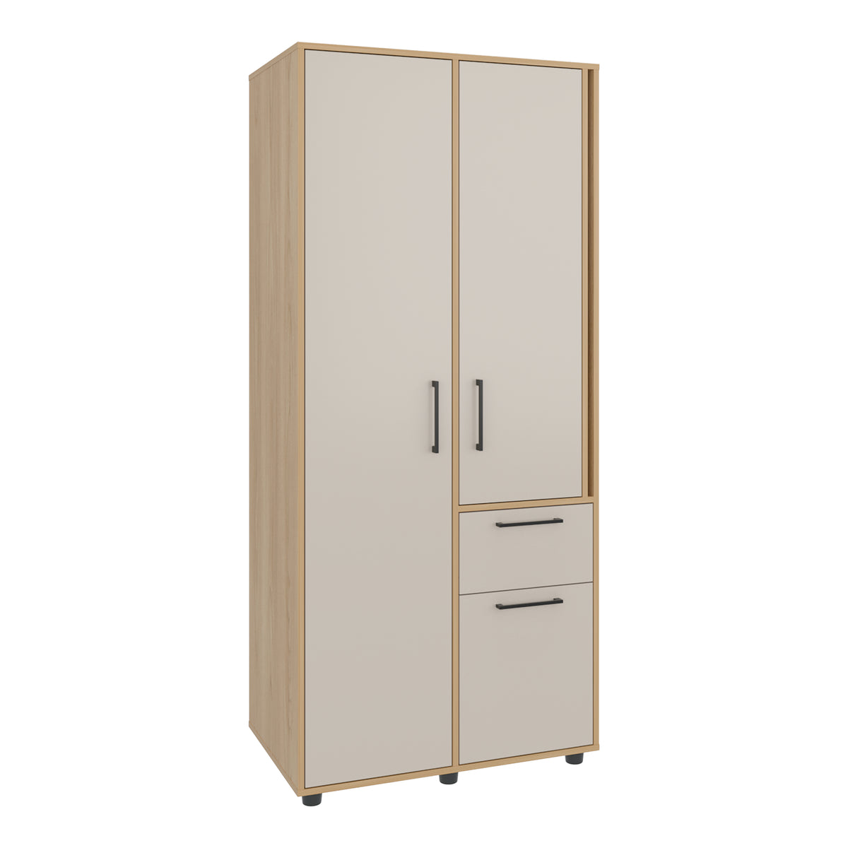 Closet Vance Fresno Europeo y Capri 80x180cm con Una Puertas y con Cuatro Entrepaños