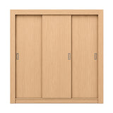 Closet Castaño 170x205cm con Tres Puertas y con Siete Entrepaños