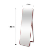 Espejo de Piso Oslo Cobre 45x160cm Rectangular con Marco Metálico