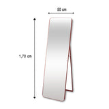 Espejo de Piso Oslo Cobre 50x170cm Rectangular con Marco Metálico