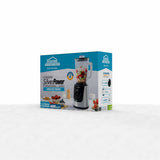 Licuadora Silver Power Negro Y Plata 16x40cm de 1.8 Litros de Cinco Aspas y con Cuatro Velocidades