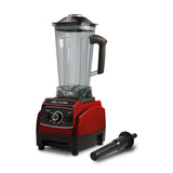 Licuadora Mega Force Rojo Y Negro 20.5x50.5cm de 2 Litros de Cinco Aspas y con Cuatro Velocidades