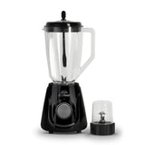 Licuadora Multipower Plus Negro 17x39.5cm de 1.5 Litros de Cuatro Aspas y con Cuatro Velocidades