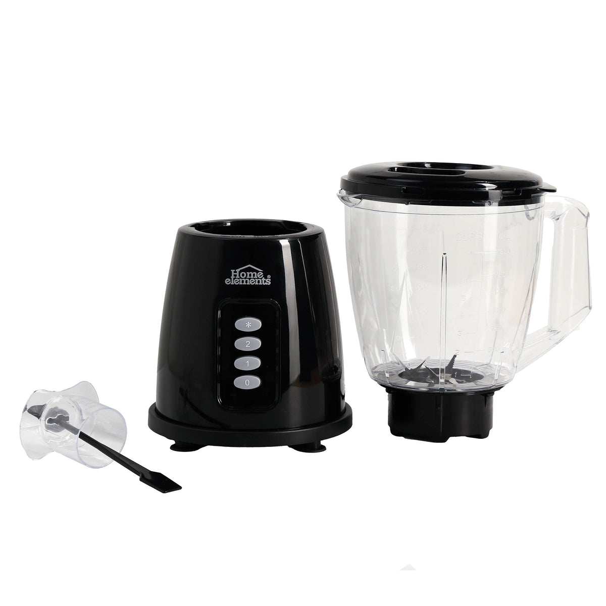 Licuadora Compact Mix Negro 22.5x35cm de 1.8 Litros de Cuatro Aspas y con Dos Velocidades