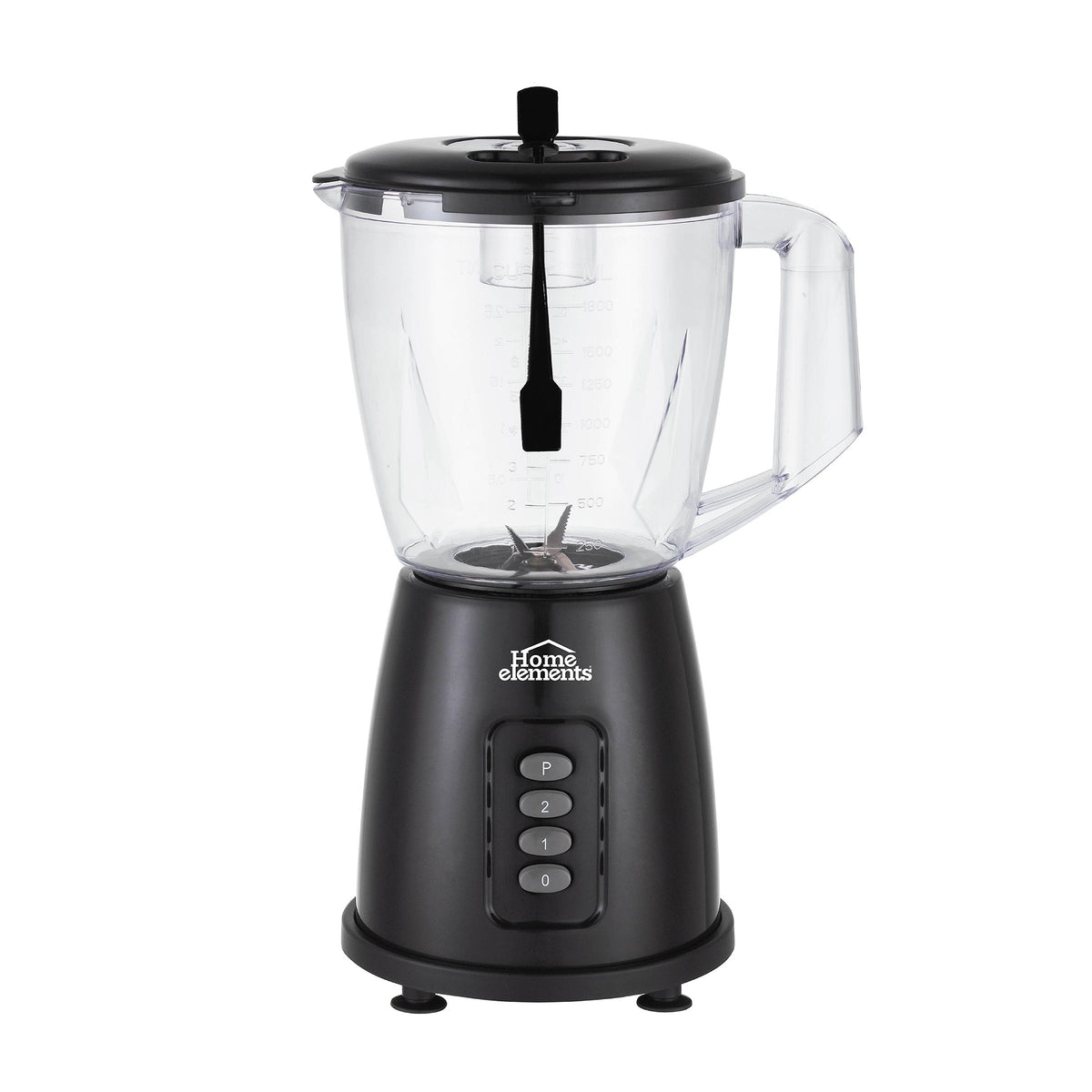 Licuadora Compact Mix Negro 22.5x35cm de 1.8 Litros de Cuatro Aspas y con Dos Velocidades