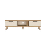 Mesa para TV Vance Fresno y Capri 160x43cm para TV Hasta 70" Pulgadas y con Un Compartimiento