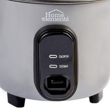 Olla arrocera Home Elements gris 1.8 L 550 W con función mantener caliente