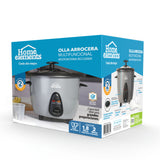 Olla arrocera Home Elements gris 1.8 L 550 W con función mantener caliente