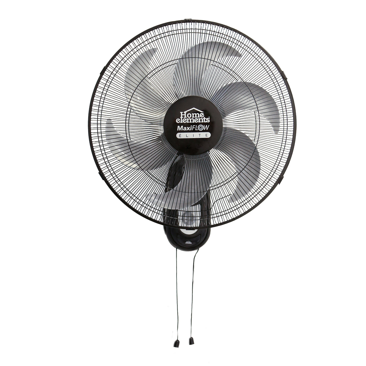 Ventilador de pared negro 18 pulgadas 85 W con 3 velocidades