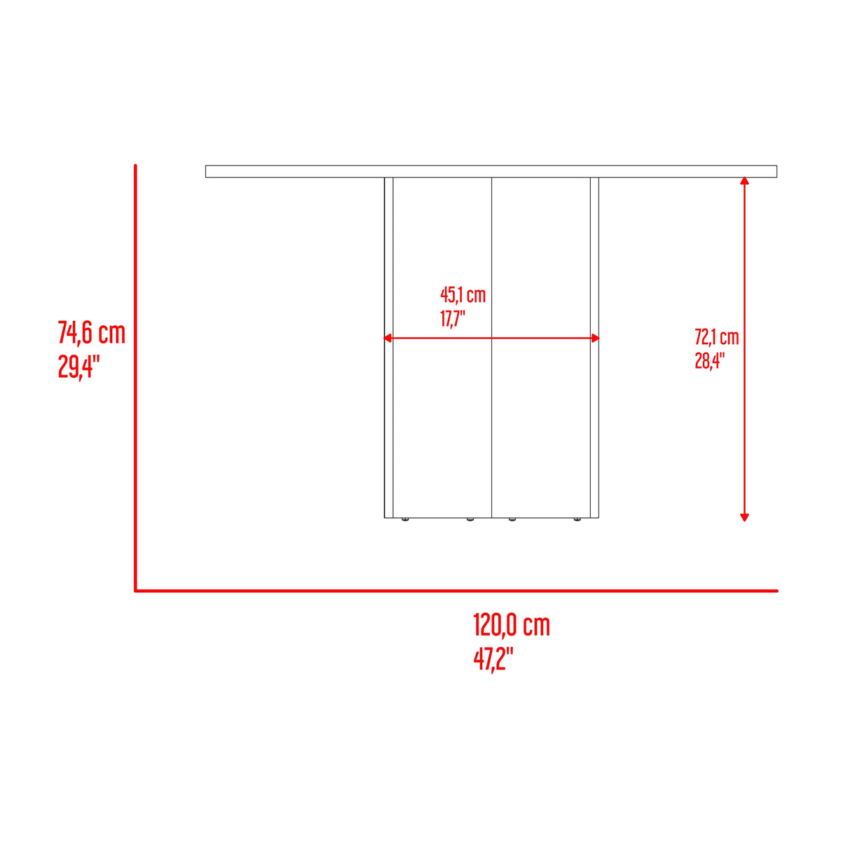 Mesa de comedor circular Ted fresno europeo para 4 puestos 120 cm sin sillas
