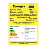 Aire acondicionado Challenger inverter blanco 115 V 12000 BTU 1160 W con temporizador