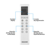 Aire acondicionado Challenger inverter blanco 220 V 12000 BTU 1110 W con temporizador