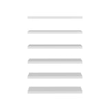 Set de 2 repisas flotantes shelf blancas en MDP 91.4 cm modernas