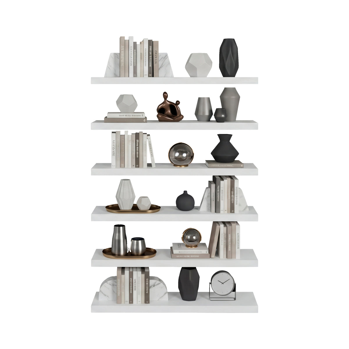 Set de 2 repisas flotantes shelf blancas en MDP 91.4 cm modernas