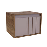 Mueble para Lavamanos Gales Café 43x60cm Flotante Individual para Lavamanos de Sobreponer sin Lavamanos