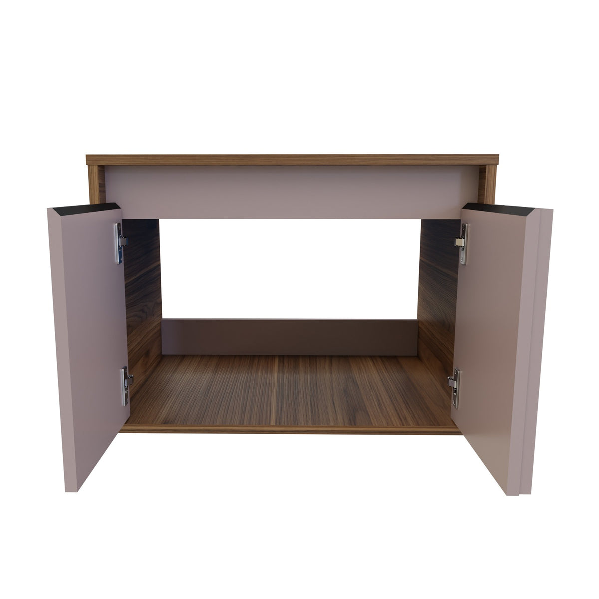 Mueble para Lavamanos Gales Café 43x60cm Flotante Individual para Lavamanos de Sobreponer sin Lavamanos