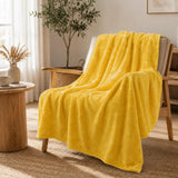 Cobija Comfortsoft Amarillo 180x200cm de Estrellas