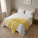 Cobija Piel de Durazno Amarillo 180x200cm Fondo Entero Térmica