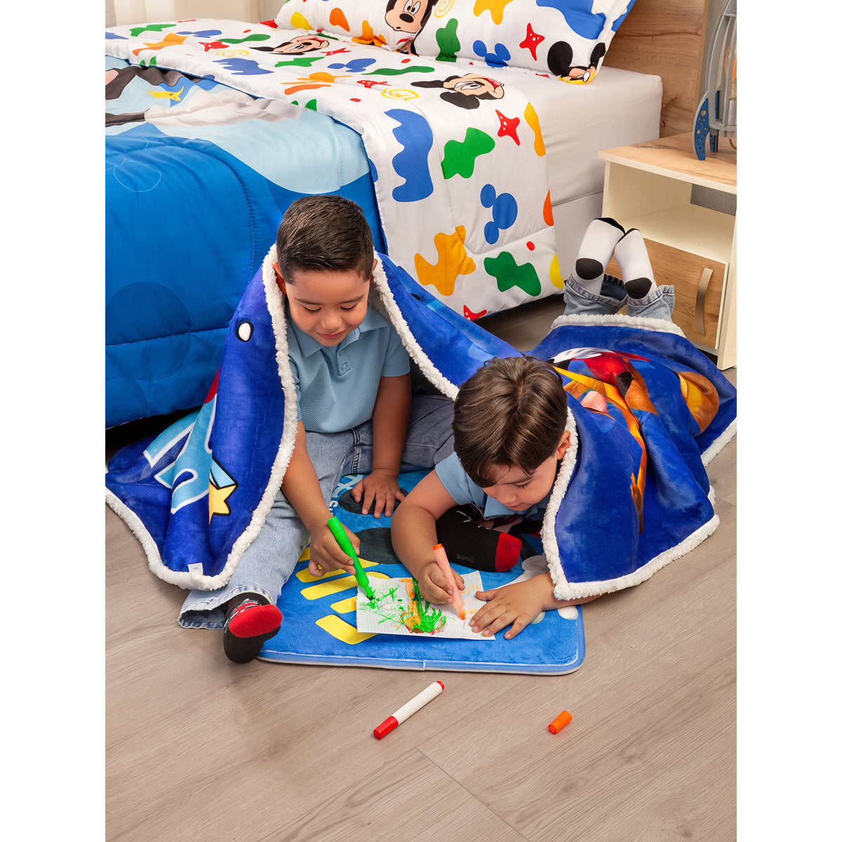 Cobija Disney Azul 100x150cm de Mickey Térmica