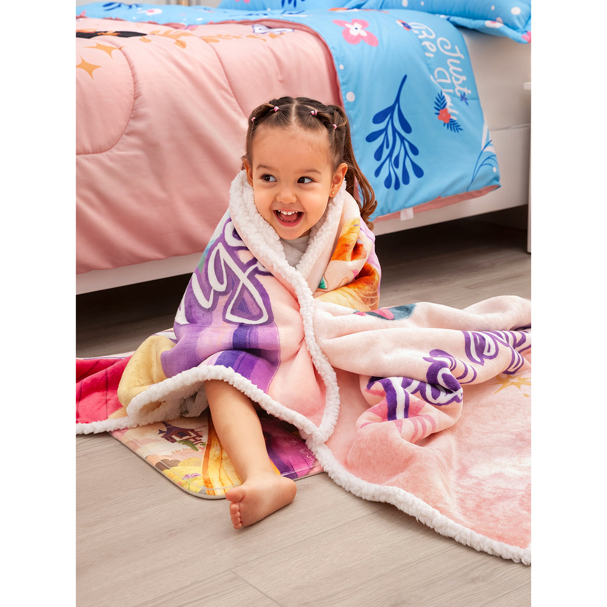 Cobija Ovejera Disney Rosado Claro 100x150cm de Princesas Térmica