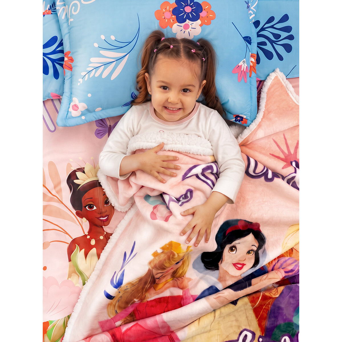Cobija Ovejera Disney Rosado Claro 100x150cm de Princesas Térmica