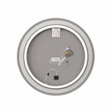 Espejo de baño redondo blanco LED 60x60 cm con control touch