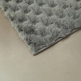 Tapete de baño gris Nebbia antideslizante en microfibra 50x80 cm