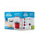 Crispetera eléctrica Home Elements roja de aire caliente 1200 W con apagado automático