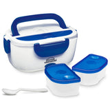 Lonchera eléctrica Home Elements azul portátil 1 L 40 W con 2 recipientes