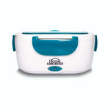 Lonchera eléctrica Home Elements azul turquesa 1 L 40 W con 2 recipientes